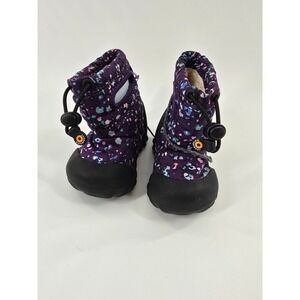 Bogs B-Moc Snow Lilt Purple Confetti Waterproof Winter Boots Infant 4 72757K-540